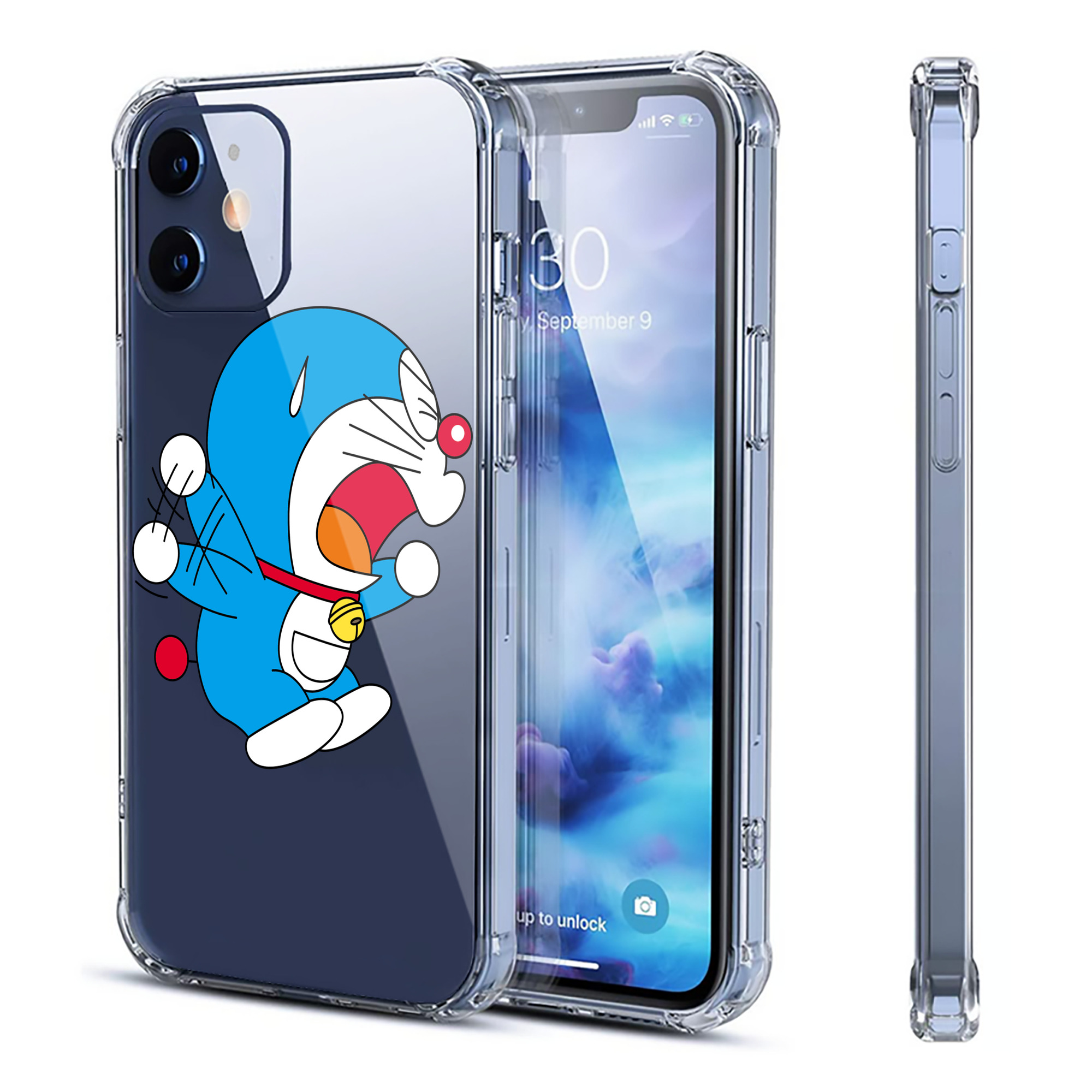 （画像用） ドラえもん Doraemon 【iPhone 12シリーズ対応】透明スマホケース（クリアソフトケース）
